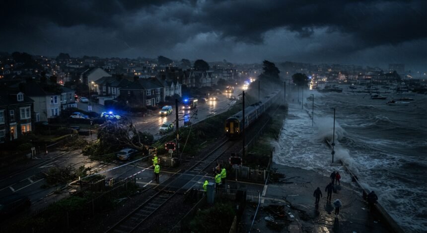Storm Austen leaves thousands in the dark across southern UK